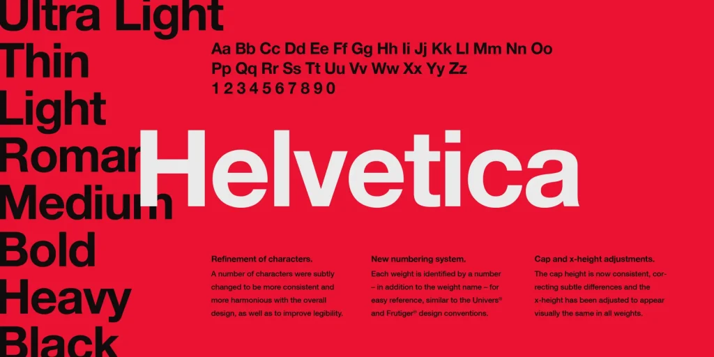 Helvetica Font Family License
