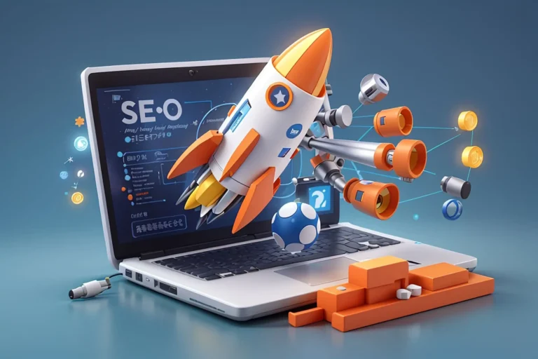 3d-seo-optimization-with-rocket-marketing-social-media-concept-interface-web-analytics-strategy-research-planing-laptop-3d-seo-strategy-vector-icon-render-illustration-Website-scaled-1